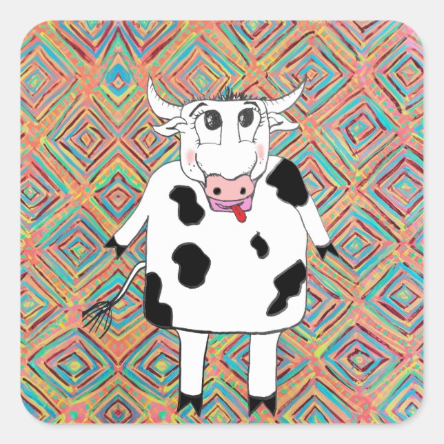 Adesivo Quadrado Impressão All-Over Apron (Frente)