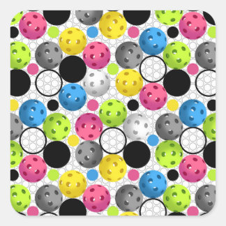 Adesivo Quadrado Impressão de picleball