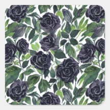 Impressão simples e elegante de rosas escuras