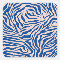 Impressão Zebra Azul Zebra Stripe Impressão Animal