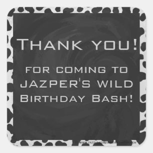 Adesivo Quadrado Impressões Dalmacianos, preto e branco