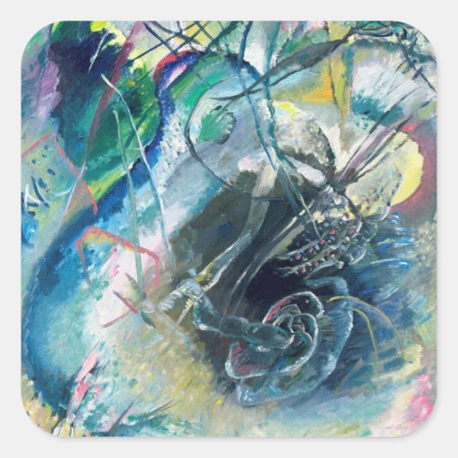 Adesivo Quadrado Improvisação sem título, 1914 (Frente)