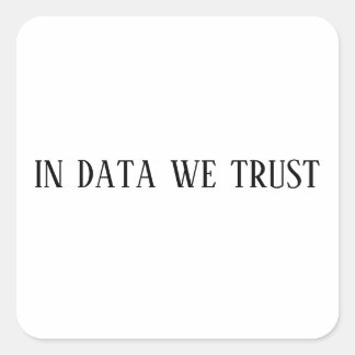Adesivo Quadrado in data we trust sticker, math laptop stickers