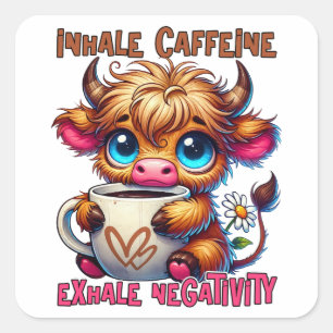 Adesivo Quadrado Inalar Cafeína Exalar Negatividade 
