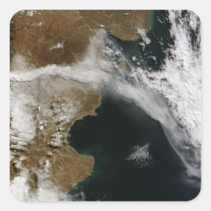Adesivo Quadrado Incinere a pena da erupção do vulcão de Chaiten