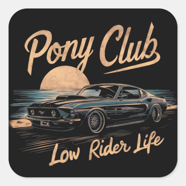 ADESIVO QUADRADO INCRÍVEIS MÚSCULOS DE CARRO (Frente)