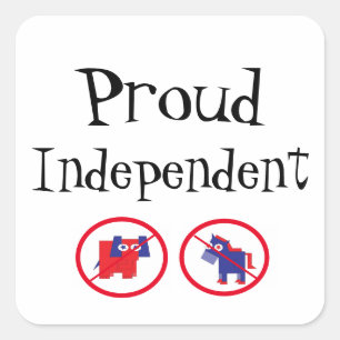 Adesivo Quadrado Independente Orgulhoso