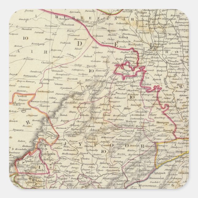 Adesivo Quadrado Índia IX (Frente)