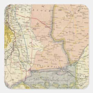 Adesivo Quadrado Índia, Paquistão