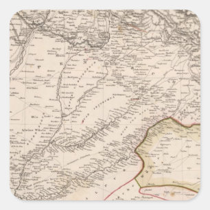 Adesivo Quadrado Índia, Paquistão