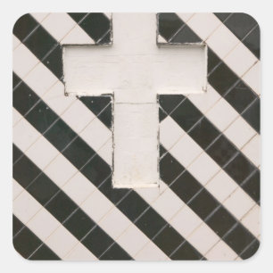 Adesivo Quadrado Índias Ocidentais Francesas, Guadaloupe, Grande Te