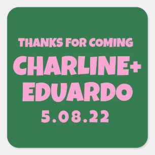 Adesivo Quadrado Indicativo de Boas-vindas de Substituição de Manus