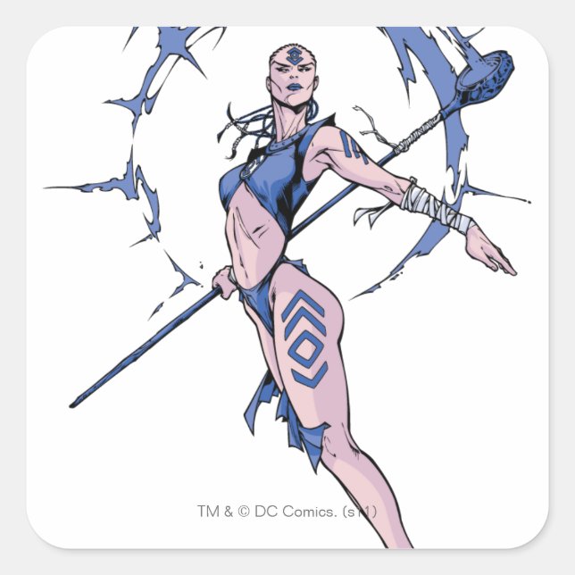 Adesivo Quadrado Indigo Tribe 7 (Frente)