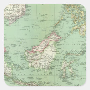 Adesivo Quadrado Indonésia, Malaysia