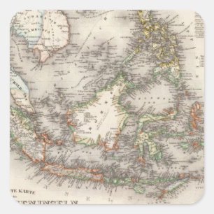 Adesivo Quadrado Indonésia, Malaysia