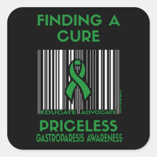 Adesivo Quadrado Inestimável... Gastroparesis Praça-Praça