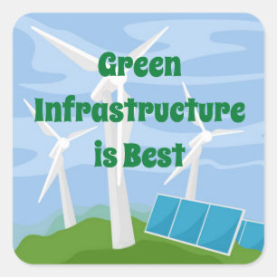 Adesivo Quadrado Infraestrutura verde é a melhor