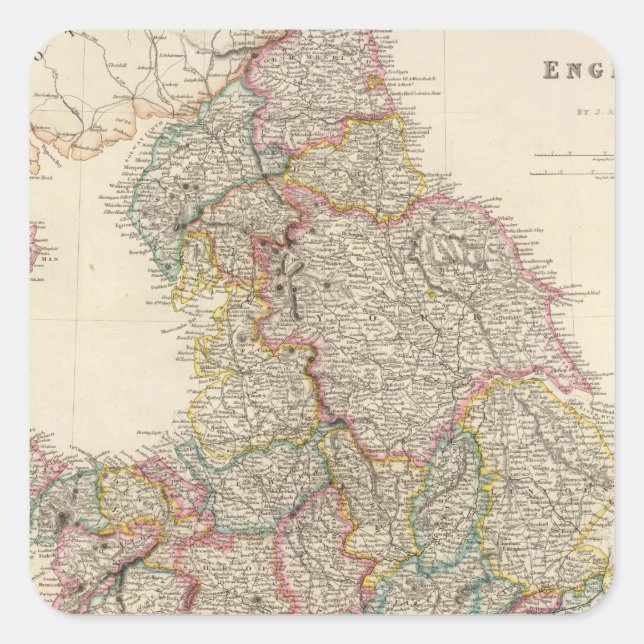 Adesivo Quadrado Inglaterra 3 (Frente)