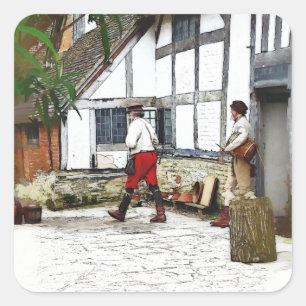 ADESIVO QUADRADO INGLATERRA VELHA