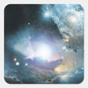 Adesivo Quadrado Início Do Universo