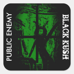 ADESIVO QUADRADO INIMIGO PÚBLICO BLACK KUSH