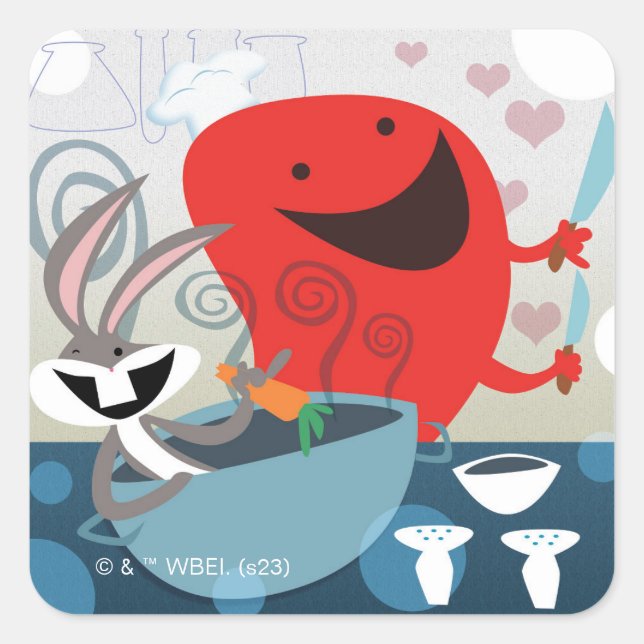 Adesivo Quadrado INSETOS BUNNY™ & Gossamer Whimsical Medium Prep (Frente)