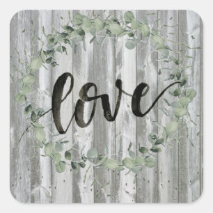 Adesivo Quadrado Inspiração de casas de banho - Amor