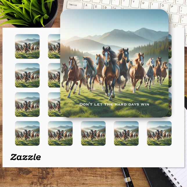 Adesivo Quadrado Inspiração Motivacional (Criador carregado)