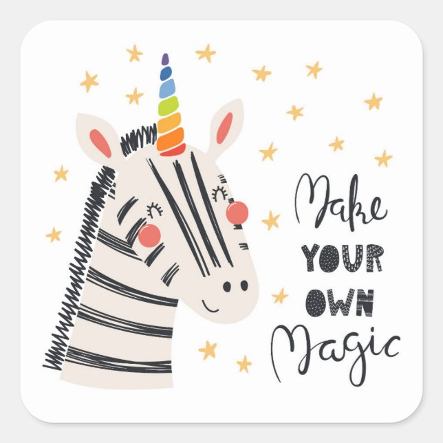 Adesivo Quadrado Inspiração Zebri-milho (Frente)