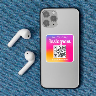 Adesivo Quadrado Instagram QR Code