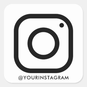 Adesivo Quadrado instagrama business social media simples moderno