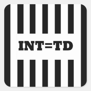 Adesivo Quadrado Interceptação Igual a Tocar - Substituir Refs