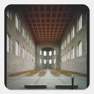 Adesivo Quadrado Interior da basílica, ANÚNCIO do século IV