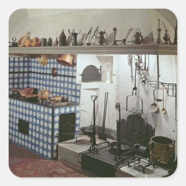 Adesivo Quadrado Interior da cozinha do Hotel de Cabris (Frente)