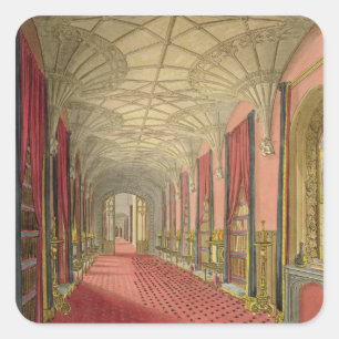 Adesivo Quadrado Interior da galeria de St Michael, 'do gráfico a