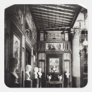 Adesivo Quadrado Interior de Palais Pompeian do príncipe Napoleon