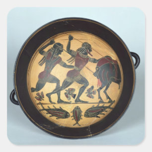 Adesivo Quadrado Interior de um copo