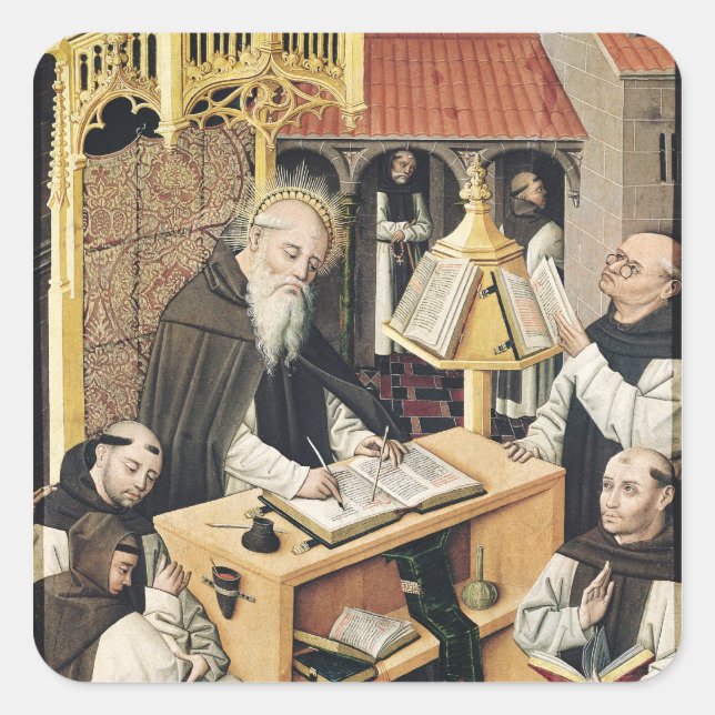 Adesivo Quadrado Interior de um Escritório, Escola de Segóvia (Frente)