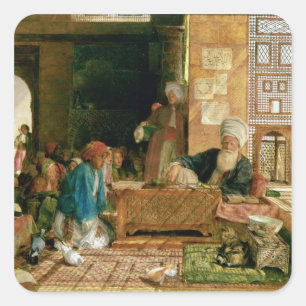 Adesivo Quadrado Interior de uma escola, o Cairo