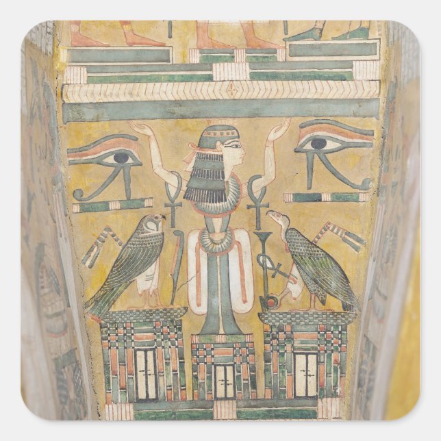 Adesivo Quadrado Interior do caixão de Imenemipet (Frente)