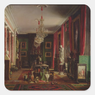 Adesivo Quadrado Interior do Gabinete de Alfred Emilien