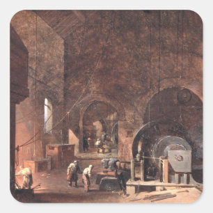 Adesivo Quadrado Interior do indústrias siderúrgicas, c.1850-60