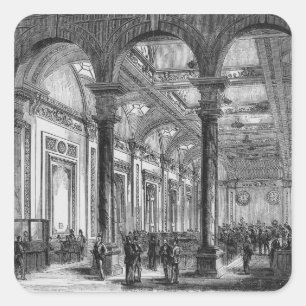 Adesivo Quadrado Interior do Lloyd's de Londres