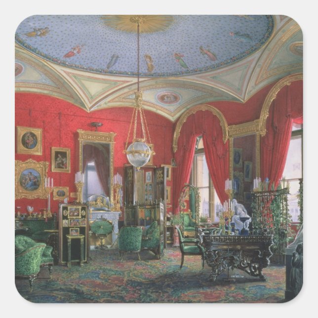 Adesivo Quadrado Interior do Palácio de inverno (Frente)