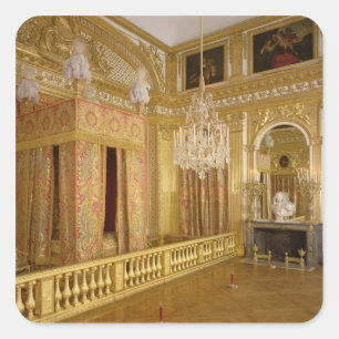 Adesivo Quadrado Interior do quarto de Louis XIV, 1701-23