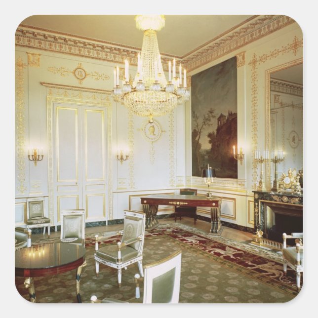 Adesivo Quadrado Interior do Vert Salon (Frente)