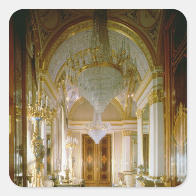 Adesivo Quadrado Interior dos apartamentos privados (Frente)