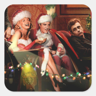 Adesivo Quadrado Interlúdio de Natal