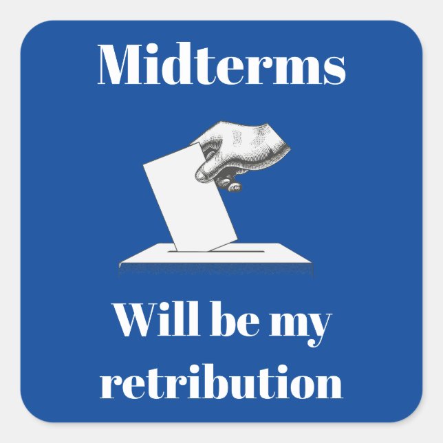 Adesivo Quadrado Intermediários Serão Minha Retribuição (Frente)