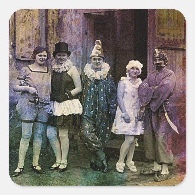 Adesivo Quadrado Intervalo no Circo (Frente)